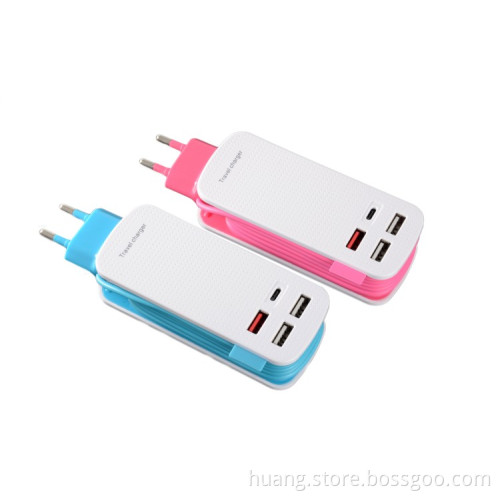 Travel Multi Usb Charger USB-C Mobile Desktop Charger